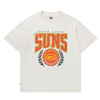 Gold Coast Suns Mens Arch Graphic Tee Natural