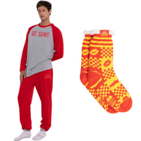 Gold Coast Suns Mens PJs & Bed Sock Set