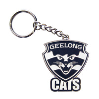 Image of Geelong Cats Logo Metal Keyring