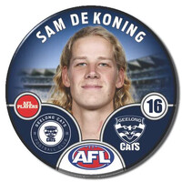 Geelong Cats 2025 Player Pin Badge - DE KONING