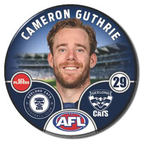 Geelong Cats 2025 Player Pin Badge - GUTHRIE, C