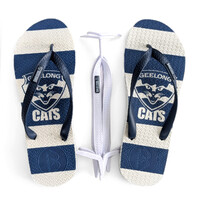 Geelong Cats Boomerangz Thongs w/extra Straps