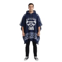 Geelong Cats Dakota Knitted Poncho