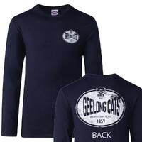 Geelong Cats Mens Supporter Long Sleeve Tee