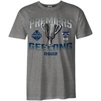 Image of Geelong Cats 2022 Premiers Mens Grey Tee