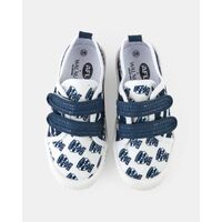 Geelong Cats Kids Walnut Canvas Shoes