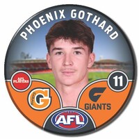 GWS Giants 2025 Player Pin Badge - GOTHARD