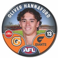 GWS Giants 2025 Player Pin Badge - HANNAFORD