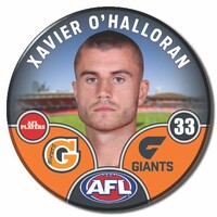 GWS Giants 2025 Player Pin Badge - O'HALLORAN