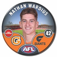 GWS Giants 2025 Player Pin Badge - WARDIUS
