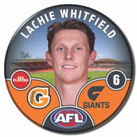 GWS Giants 2025 Player Pin Badge - WHITFIELD