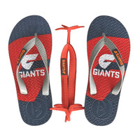 GWS Giants Kids Boomerangz Thongs w/extra Straps