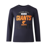 GWS Giants Youths Long Sleeve T-Shirt
