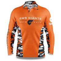GWS Giants Adults Reef Runner Collared Fishing Shirt