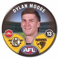 Hawthorn Hawks 2025 Player Pin Badge - MOORE