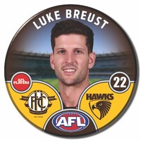 Hawthorn Hawks 2025 Player Pin Badge - BREUST