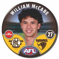 Hawthorn Hawks 2025 Player Pin Badge - MCCABE