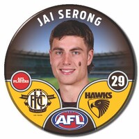 Hawthorn Hawks 2025 Player Pin Badge - SERONG