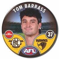 Hawthorn Hawks 2025 Player Pin Badge - BARRASS