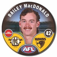 Hawthorn Hawks 2025 Player Pin Badge - MACDONALD, B