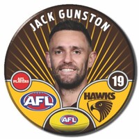Hawthorn Hawks 2026 Player Pin Badge - GUNSTON