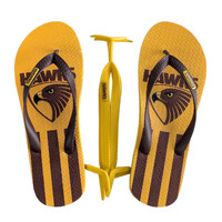Hawthorn Hawks Boomerangz Thongs w/extra Straps