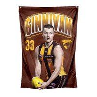 Image of Hawthorn Hawks Jack Ginnivan Wall Flag