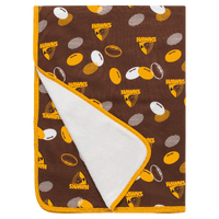 Image of Hawthorn Hawks Fleece Baby Blanket