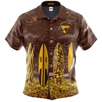 Hawthorn Hawks Adults Hawaiian Shirt
