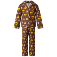 Hawthorn Hawks Toddlers Flannelette PJ Set