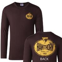 Hawthorn Hawks Mens Supporter Long Sleeve Tee