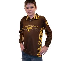 Hawthorn Hawks Youths Reef Runner Collared Fishing Shirt