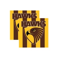 Hawthorn Hawks Party Napkins Pkt of 16