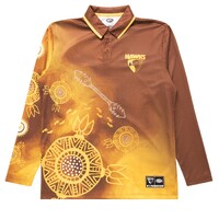 Hawthorn Hawks Indigenous Mens Long Sleeve Polo