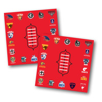 Image of AFL All Team Party Napkins Pkt 16
