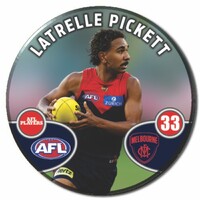 Melbourne Demons 2026 Player Action Badge - PICKETT, L