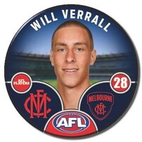 Melbourne Demons 2025 Player Pin Badge - VERRALL