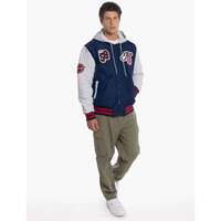 Melbourne Demons Mens Patchwork Bomber Jacket