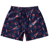 Image of Melbourne Demons Adults Satin Boxer Shorts
