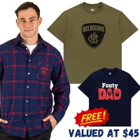 Melbourne Demons Dad Pack - FREE T-Shirt