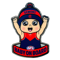 Melbourne Demons Baby on Board Decal