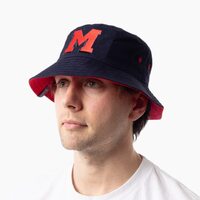 Melbourne Demons Adults Letter Graphic Bucket Hat
