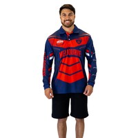 Melbourne Demons Cyber Adults Fishing Shirt