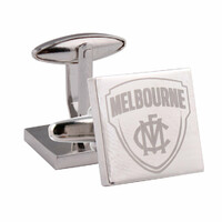 Melbourne Demons Silver Etched Cufflinks