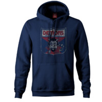 Image of Melbourne Demons Mens Retro Nostalgic Hoodie