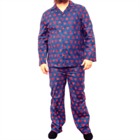 Melbourne Demons Mens Flannelette PJ Set