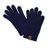 Melbourne Demons Adults Plain Coloured Woollen Gloves