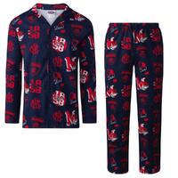 Melbourne Demons Mens Flannel PJ Set