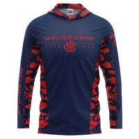 Melbourne Demons Adults Hooded Fishing Shirt