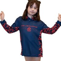 Melbourne Demons Youths Reef Runner Collared Fishing Shirt